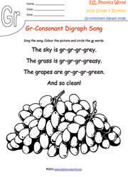 gr-consonant-digraph-song-worksheet